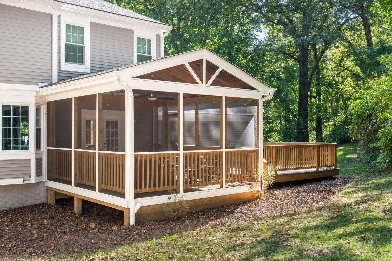 Screened-in porches and screened decks